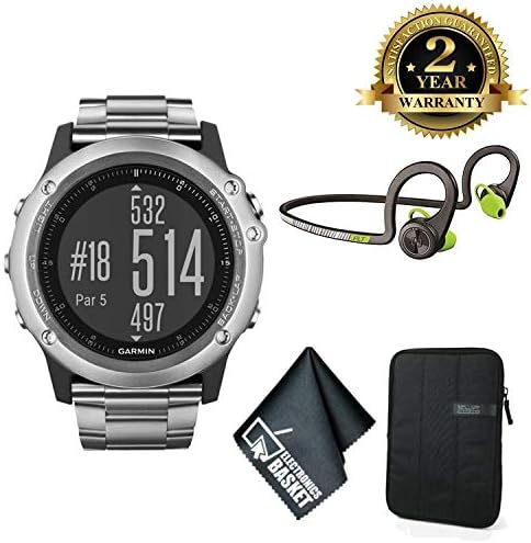 قیمت و خرید Garmin Fenix \u200b\u200b3 Sapphire Multi-Sport Training GPS Watch ( Titanium w / Titanium Band) بسته لوازم جانبی پیشرفته برند Garmin | مالتینا