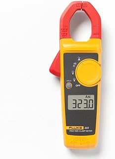 Fluke 323 Clamp Meter For Commercial/Residential Electricians, Measures AC Current To 400 A,Measures AC/DC Voltage To 600 ...