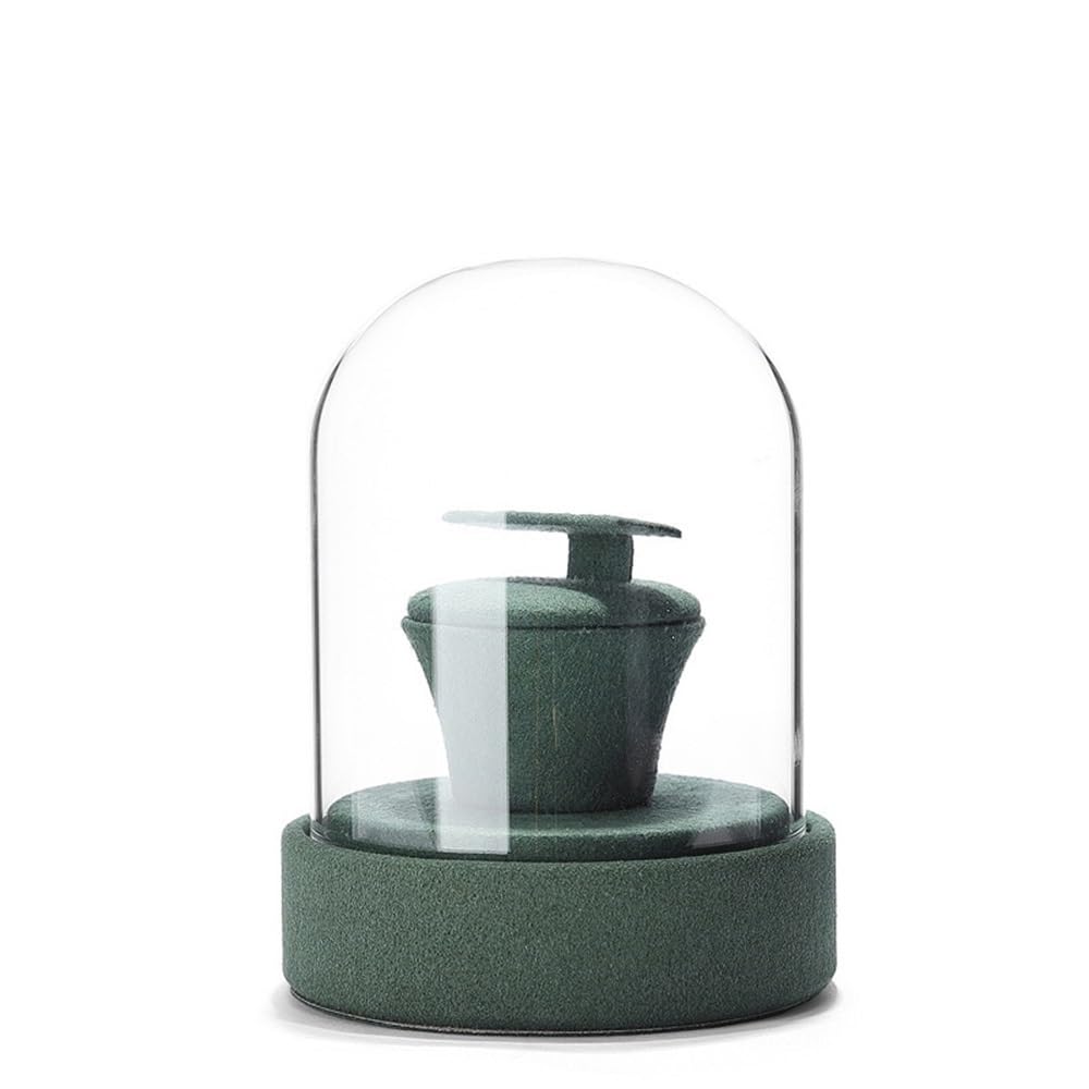 QINGGANG-0224 jewelry organizer Glass Jewelry Display Case Dustproof Jewelry Organizer for dressing table