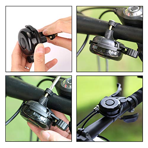 Andoer Guiador de bicicleta Sinos de metal Buzina de sinos de bicicleta Buzina de sinos de bicicleta