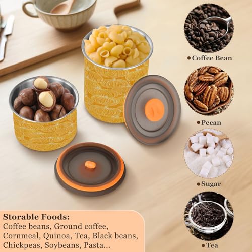 Bote de café hermético acero inoxidable 17oz decoración calabaza miniatura 5