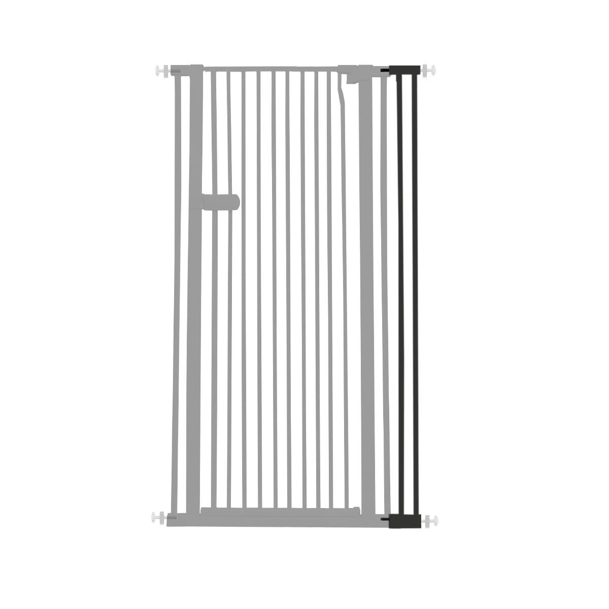Photo 1 of Lumizone 4.13" Black Cat Gate Extension Kit