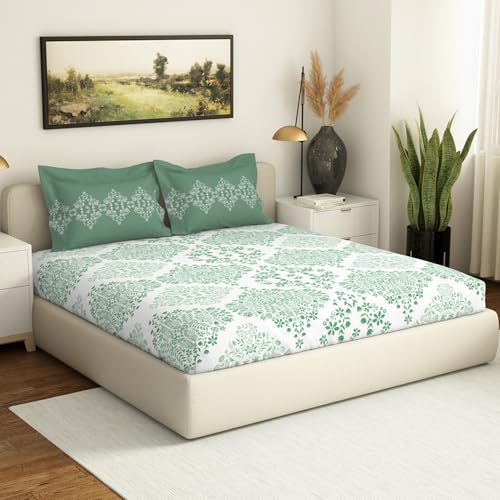 Spaces Atrium 144TC Cotton Bedsheet - Image 2 of 7