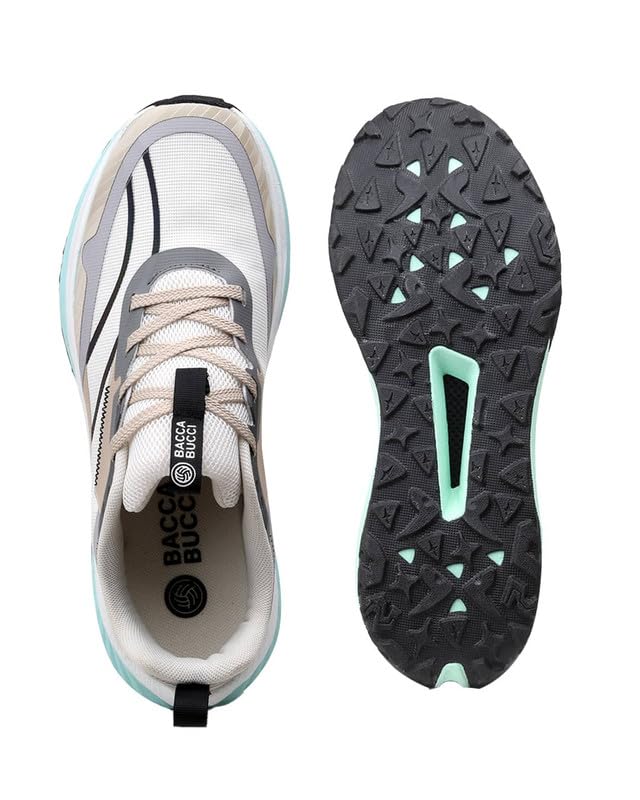 Image of Bacca Bucci HYPERCORE Men's Running /Walking Shoes | Breathable Mesh Upper with Reinforced Overlays | Thick Cushioned Midsole | Rugged Lug Grip Outsole | Lace-Up Sports Sneakers