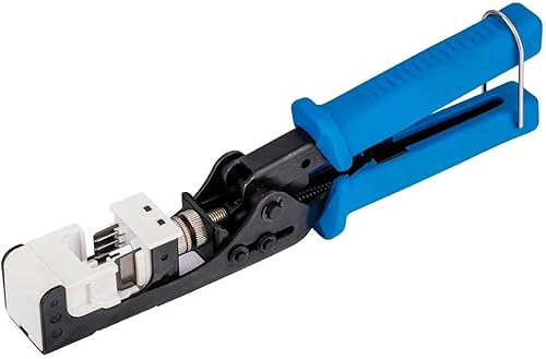 Miniatura 2 de Herramienta de terminación de velocidad Keystone Cat5e Cat6 en ángulo de 45 para conectores Keystone de 45 grados RJ45 Punch down