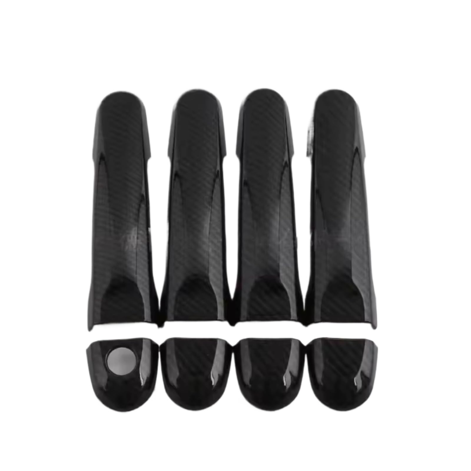Rcuihgfb Black Door Handle Shell Compatible With Nissan For March For Micra K13 2010-2015 Car Exterior Door Handle Cover Outer Trim Protector Set(Black)