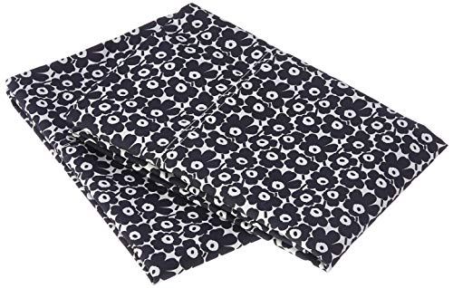 Image of Marimekko - Pillowcase Set, 100% Soft Cotton Percale Pillow Shams, Printed Throw Pillow Covers for Couch or Bed, Pack of 2 (Pikkuinen Unikko Black, Standard)