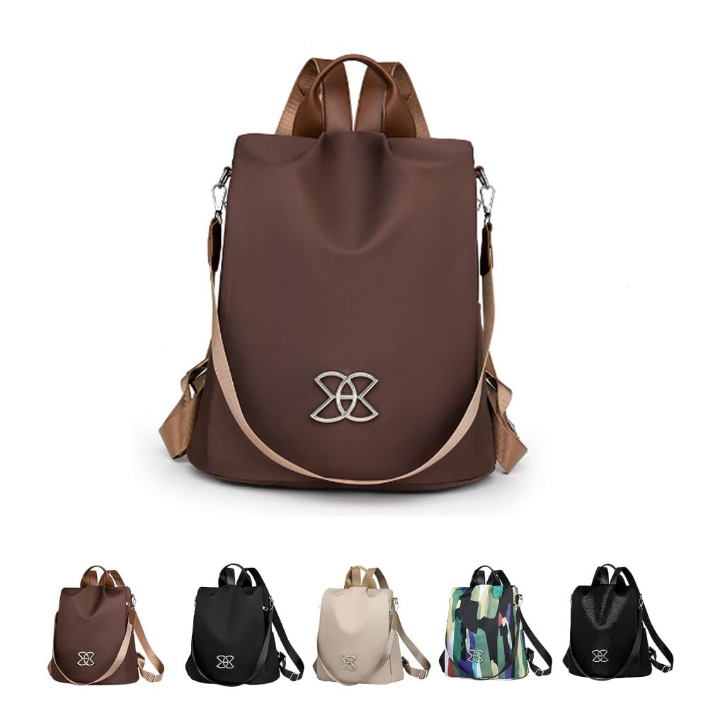 Zaino Donna Balakaka Antifurto 12L - Impermeabile, 2 In 1, Con Ricamo, Per Viaggio, Lavoro E Shopping - Foto 4