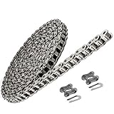 Jeremywell 60SS Stainless Steel Roller Chain 10 Feet with 2 Connecting Links