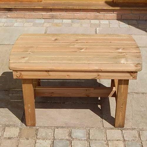 STAFFORDSHIRE GARDEN FURNITURE WOODEN GARDEN SET 4FT 6INCH GARDEN TABLE, TWO BENCHES & TWO