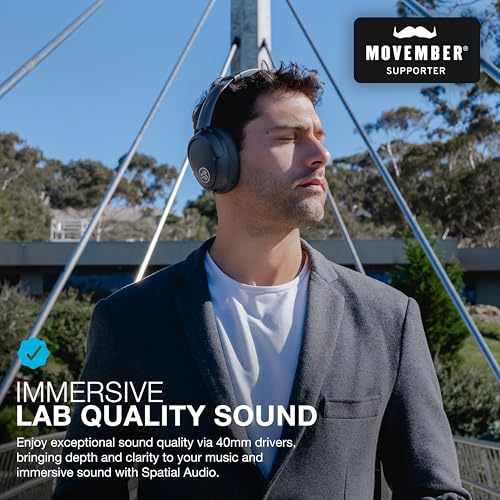 Image of JLab JBuds Lux ANC, Over Ear Headphones, Active Noise Cancelling, Bluetooth, Graphite (Pack of 2)