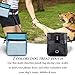 STMK Dog Treat Pouch Dog Clicker Training Kit, Dog Training Treat Pouch Dog Clicker for Training, 3 Ways to Wear Easily Carries Treat Pouches for Pet Training (Black and Light Blue)