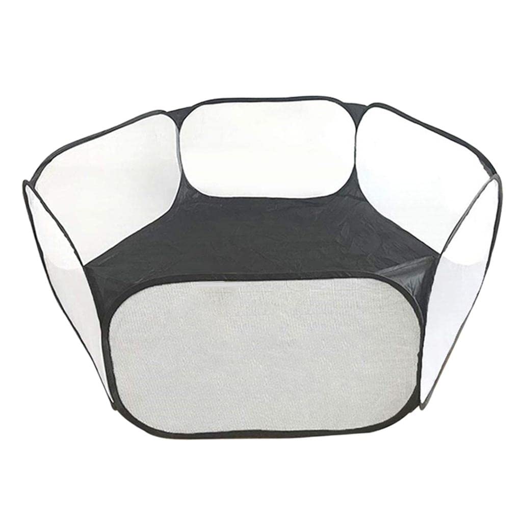 Enakshi Foldable Play Pen Cage Hamster Rabbit Guinea Pig Gerbil Indoor/Outdoor Black |Pet Supplies | Small Animal Supplies | Cages & Enclosure-image-46