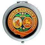 2 X Interne Mirroirs Grand Nord Orientale Chemin de Fer Crest Miroir Compact