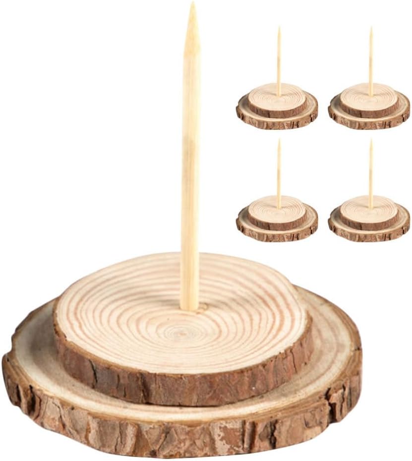Zerodeko 5pcs Wooden Christmas Tree Stand Base for Artificial Trees Diameter Rustic Aesthetic for Holiday Decor Easy Assembly Sturdy Support for Xmas Display