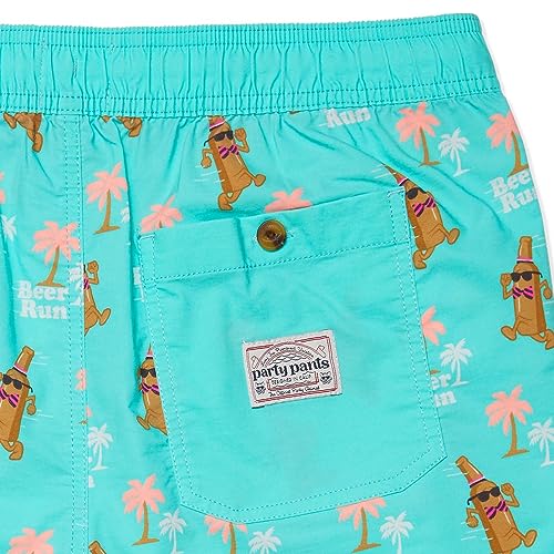 Party Pants USA Men’s Swim Trunks, Characters, Stretch Swimming Board Shorts, 5.5” Inseam4