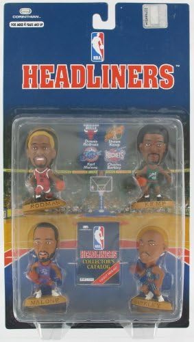 Headliners 4 Pack NBA Dennis Rodman Shawn Kemp Karl Malone Charles Barkley by Corinthian Marketing