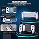 Handy Controller, Bluetooth Controller für Mobiltelefone mit Hall Effekt Joystick ohne Totzonen, Handy Game Controller für iPhone mit Turbo für PS Remote Play/Xbox Cloud,Weiß