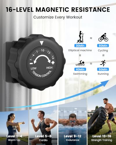Image of Dripex Elliptical Exercise Machine, Ultra Quiet Magnetic Trainer for Home