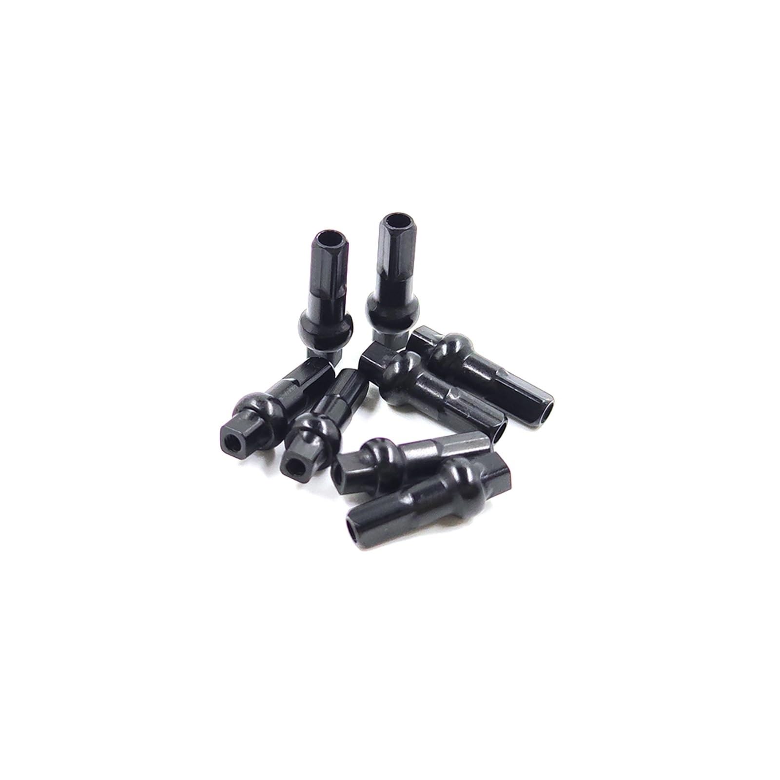 Nippel for 14,4 mm 16 mm 18 mm hochfeste Nippel aus Aluminiumlegierung, 14 G Speichen, Schwarze Rennradspeichen (Color : Black, Size : 14.4mm60pcs)