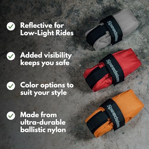 Image of SpeedSleev Spring Under-Seat Saddle Bag - Small - Road, Gravel & MTB Cycling Bag - Dropper Post Compatible - Ranger Og - Black