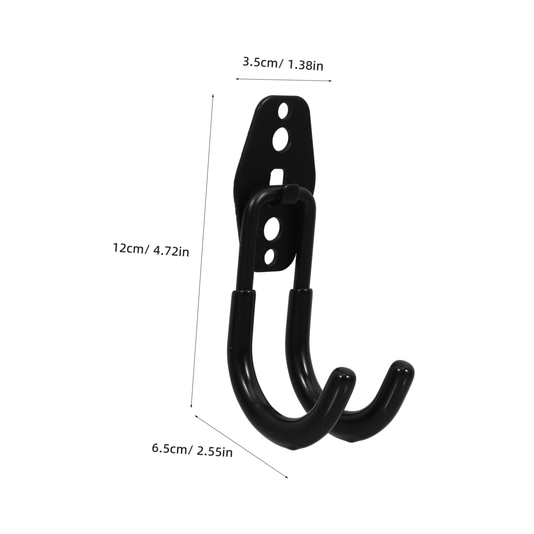 FUNOMOCYA 1Pc Heavy Duty Iron Hook for Garden Hose Storage Durable Water Hook Organizer for Home and Garden Black Keeps Your Space Tidy and Organized