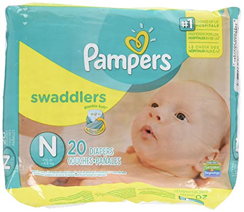 Image of Pampers Swaddlers Diapers, Newborn 20 Count