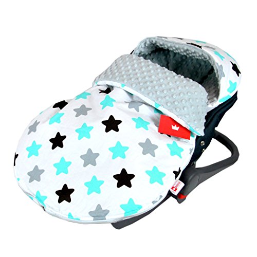 Fußsack SOMMERFUßSACK 90cm Minky Babyschale Kinderwagen Buggy Jogger (8....