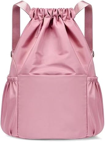 Mochila Bolsa Feminina masculina Leve Moderna Estilosa Escola Faculdade Academia Trabalho Viagem Passeio Dia a Dia (rosa)