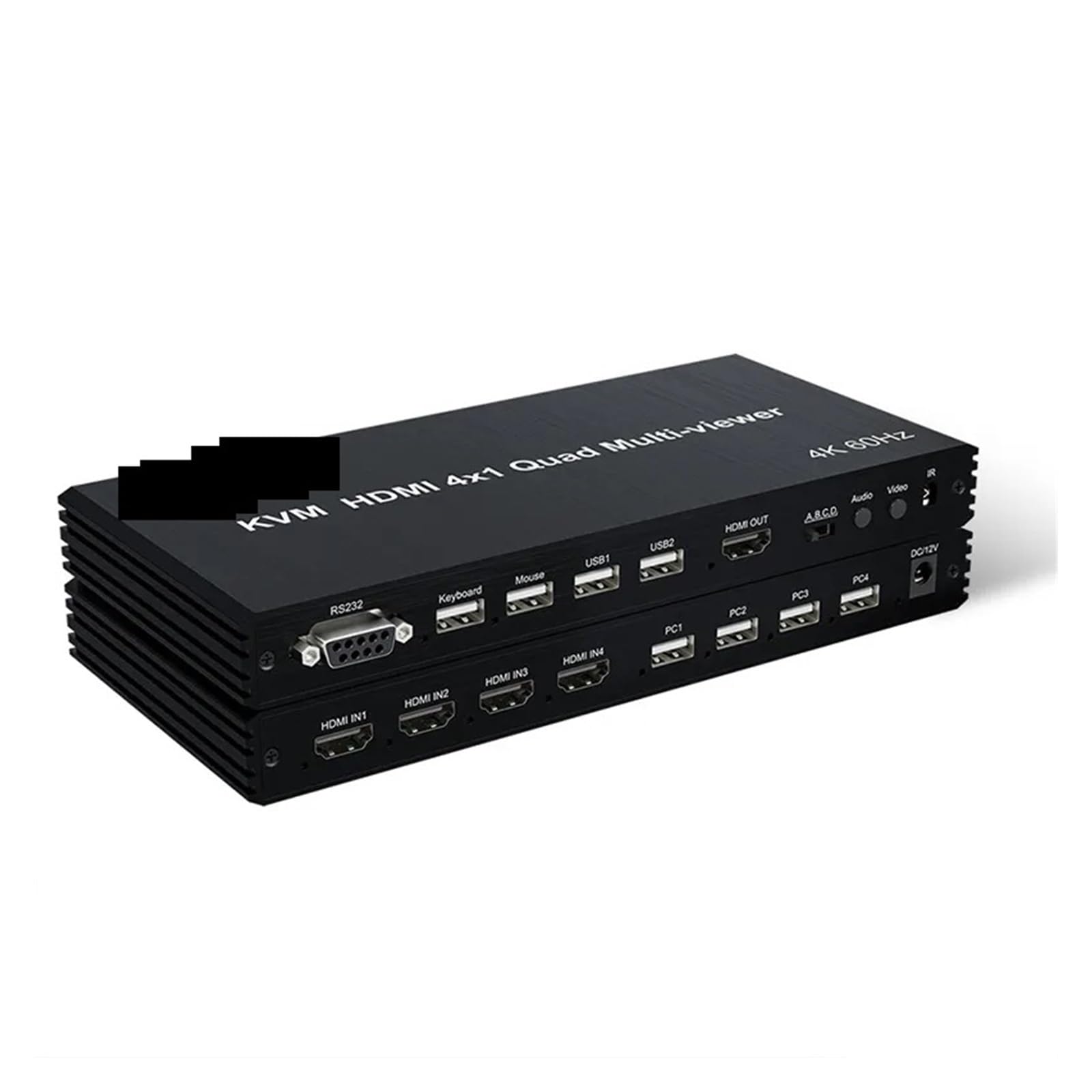 4k 60Hz KVM HMI 4X1 poczwórny rozdzielacz ekranu Multiviewer HMI KVM poczwórny płynny przełącznik 4 w 1 wyjście dla kamery PS4 komputer na monitor telewizyjny