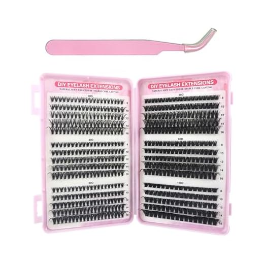 TPZORJX Pestañas Postizas Cluster Lashes Kit,Kit Pestañas Pelo a Pelo DIY com 600 PCS pestañas postizas 30D-100D,Extensiones de Pestañas with Lash Bond,Para Principiantes Niñas y Mujeres