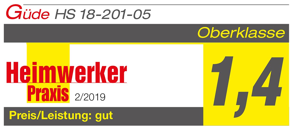 Güde 58596 HS 18-201-05 akumulatorowe nożyce do żywopłotu (18 V, nóż ze szlifem diamentowym, uchwyt obrotowy o 180 stopni, metalowa przekładnia)