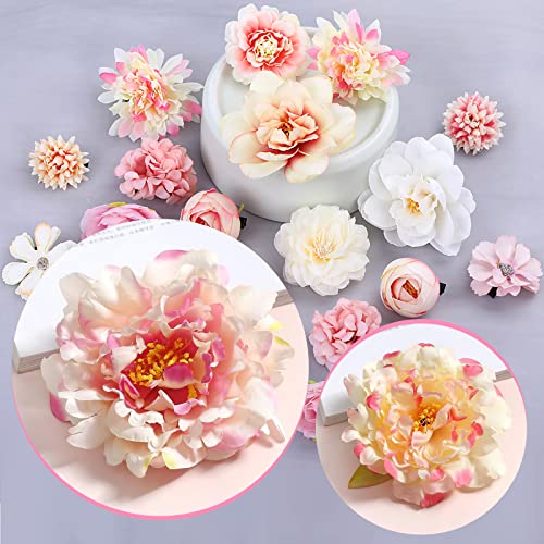 21 PCS Flower Hair Clips Rose Hair Clips Hair Barrettes for Women Flower Hair Accessories Boho Bride Claw Clip Hairpin Brooch Pin Headpiece for Girls Women - Image 4