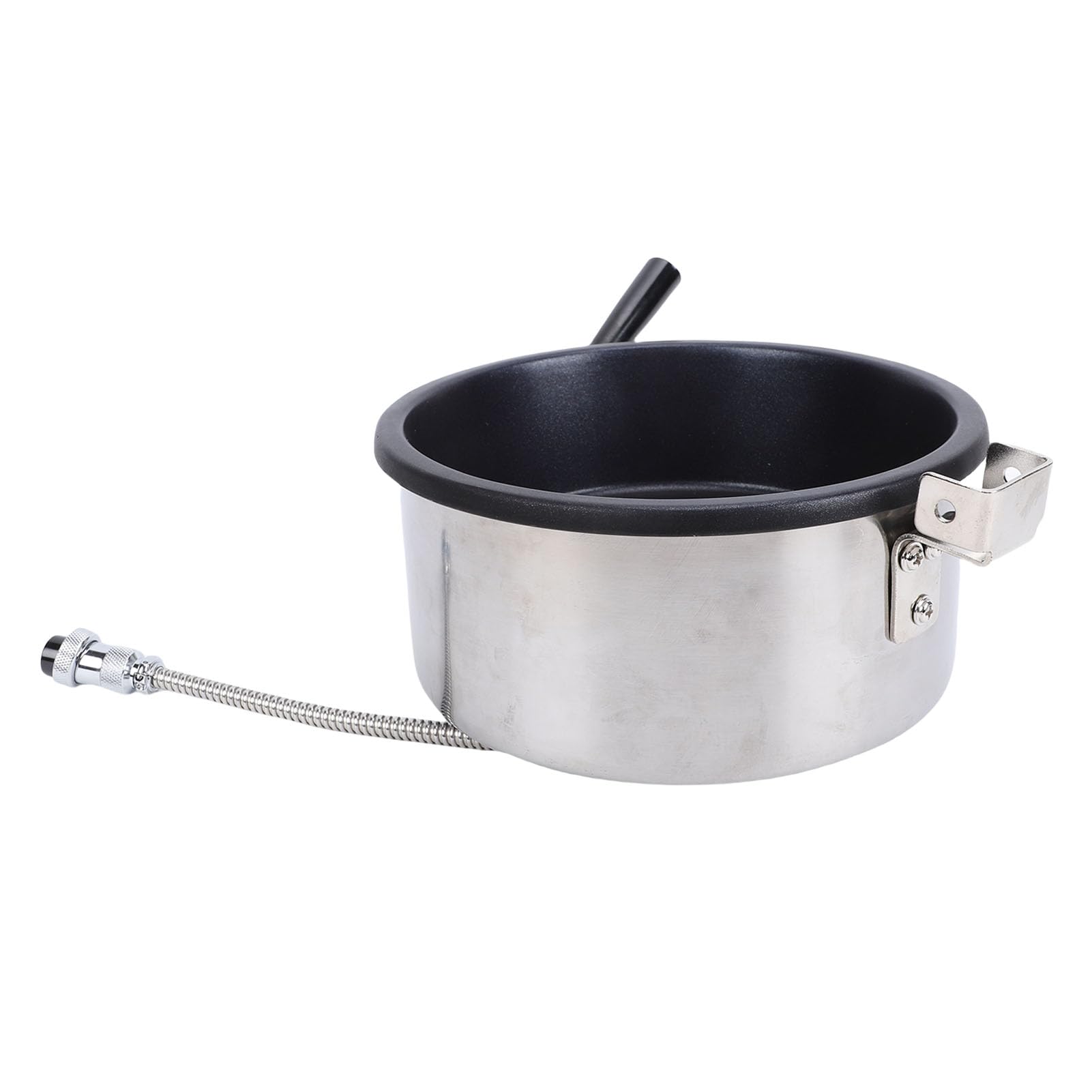 Bewinner Olla para Palomitas de Maíz de Acero Inoxidable, Máquina para Hacer Palomitas de Maíz de Gran Capacidad para Calefacción Eléctrica y de Gas, Compacta y Portátil para Uso Doméstico Familiar