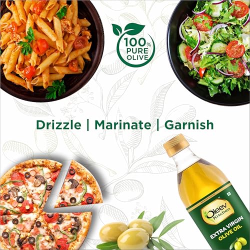 Image of Oleev, Extra Virgin Olive Oil, for Garnishing & Salad Dressing, PET, 500ML