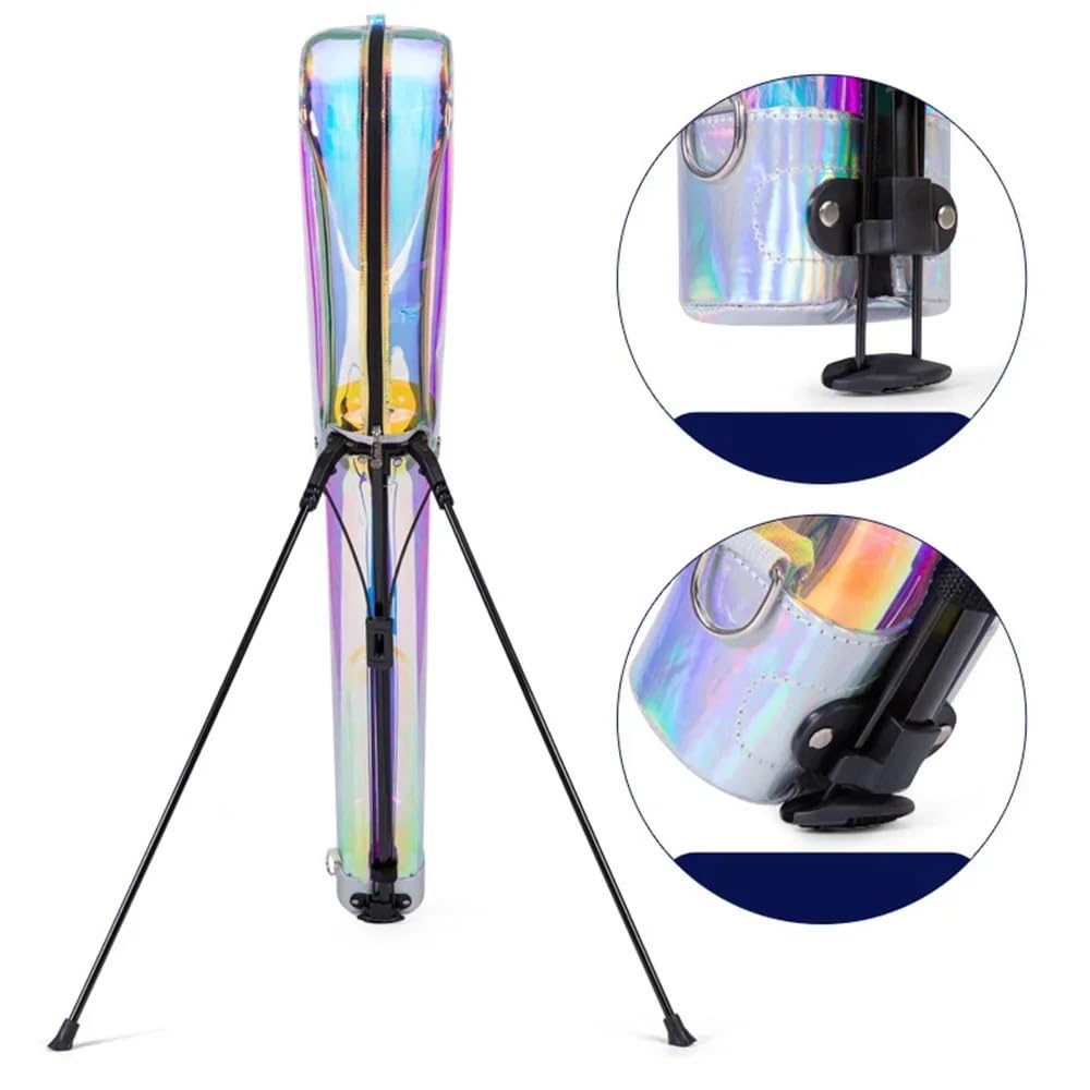 Bolsa para Palos de Golf Bolsa Impermeable para Soporte de Golf con Gran Capacidad y Soporte, Bolsa de Transporte Golf portátil para Palos