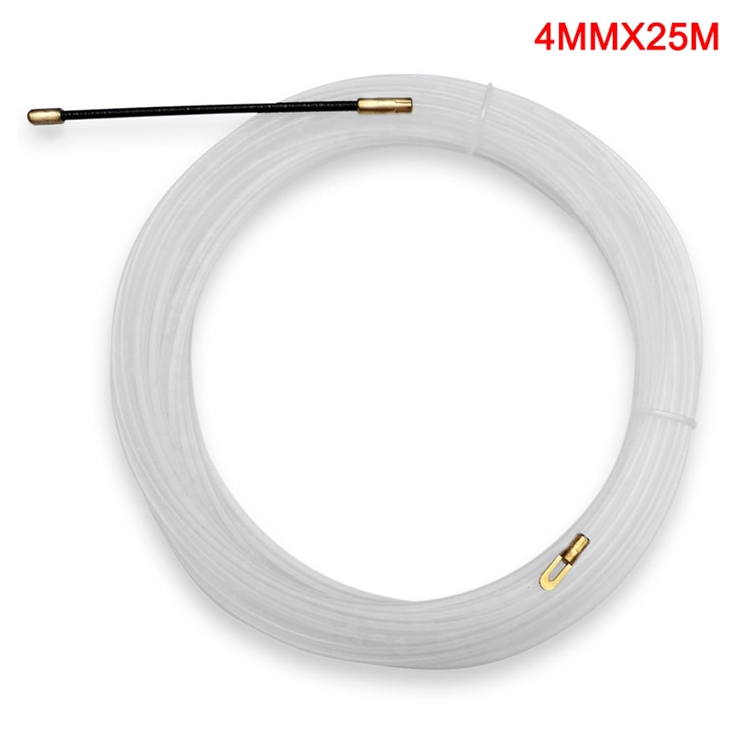Trunking Solid Nylon Wire Cable Puller Electrical Fish Tape Extractor Guide Device for Electrician Connector Loom (Color : 4mm x 25meters)