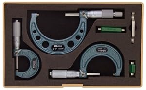Mitutoyo 103-922 Außenmikrometer-Set 0-7,6 cm