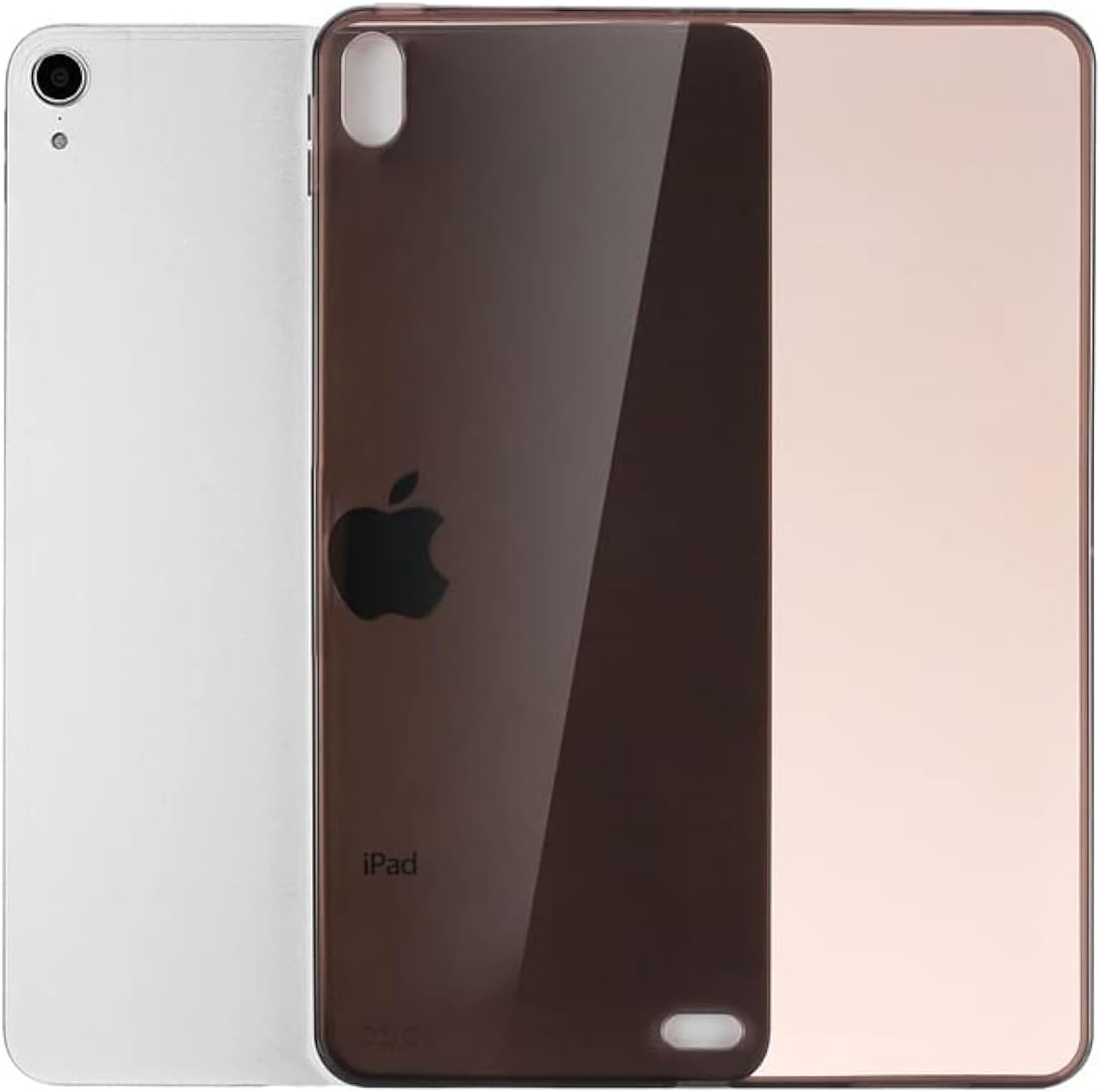 iPad Mini 6 2021 Black Clear Case, Slim Silicon Case Flexible Soft TPU Shockproof Anti-Scratches Back Cover for 8.3 inch iPad Mini 6th Generation 2021, Model A2567 / A2568 / A2569