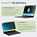 SenseAGE Laptop Privacy Screen Filter for 13.3 inch – Anti-Glare, 60° Privacy Protection, Blue Light Blocking, UV Shield, Anti-Spy and Screen Protector for Work, Travel Office Use
