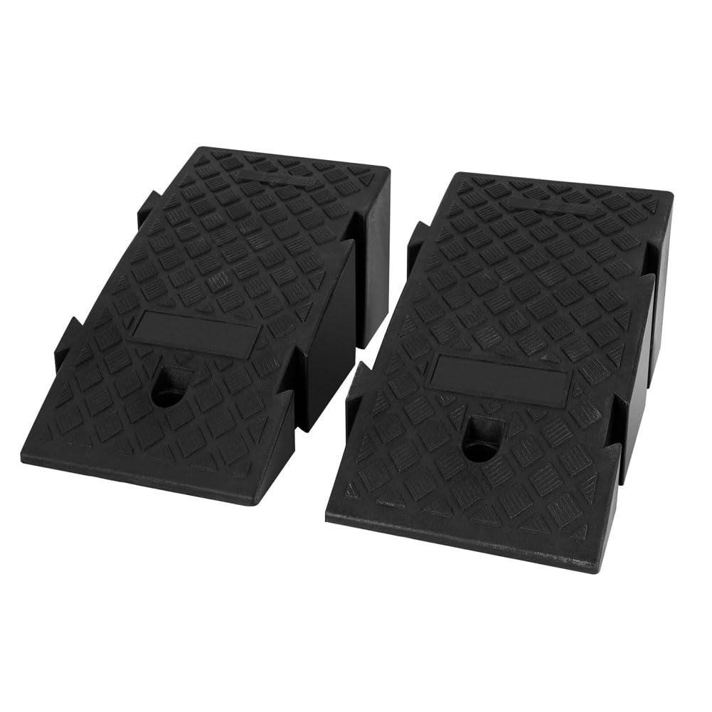 Ghygetrich Black Kerb Ramps For Cars, Car Ramps Kerb Ramp Wheelchair Ramp Ramp Motorbike Ramp Car Ramp Leveling Ramps