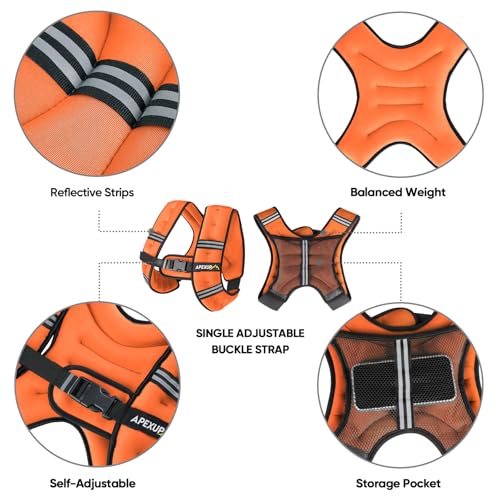 Image of APEXUP Weighted Vest Men Women, Weight Vest for Women Workout Equipment for Strength Training Running