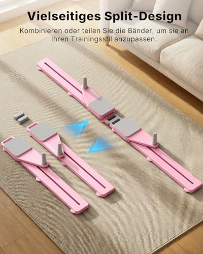 MERACH Reformer für Pilates– Pilates Board Multifunktions Bauchtrainer Brett 120KG Klappbar, Pilates Reformer für Rumpf, Bauch, Arme & Beine, FitnessgeräTe für Zuhause Leise