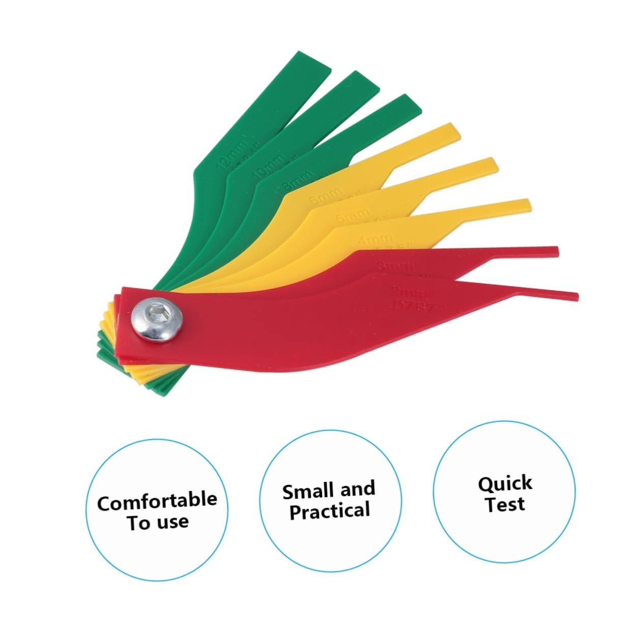 Acouto Brake Pad Measuring Tool Car Brake Pad Tester