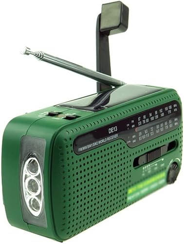 Miniatura 5 de FHGDH FM AM SW Radio Crank Dynamo Retro Radio Receptor Portátil Radio