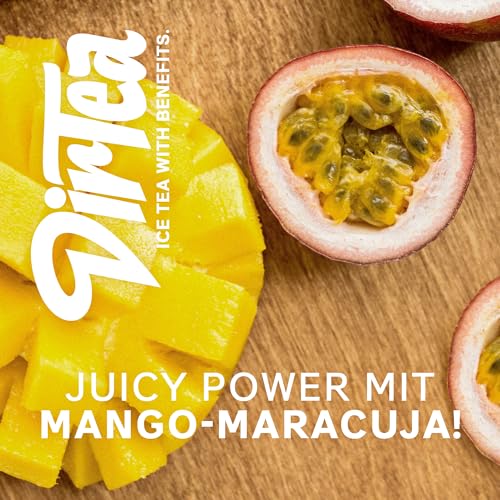DirTea BOOST im Vorratspack (12 x 0,33 l) – Funktionaler Eistee mit Mango-Maracuja Geschmack, direkt aufgebrüht, mit Koffein & Vitaminen für den extra Energy-Kick – Fresh, fruity & powerful!