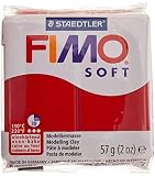 FIMO 8020-2 P Pâte à modeler Soft Rouge 57 g