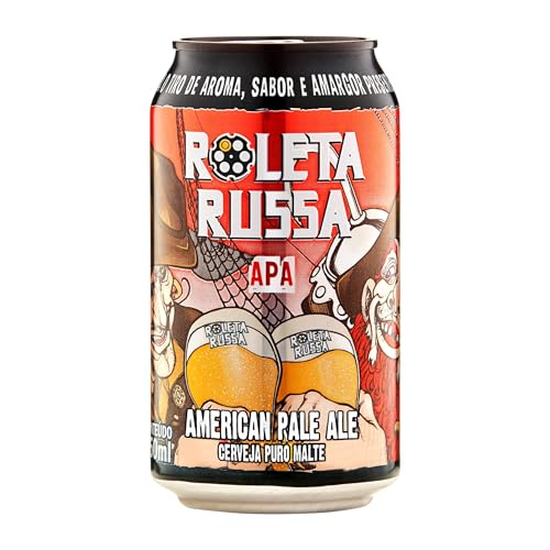 Kit Cerveja Roleta Russa 6 latas e copo Spike 320 ml