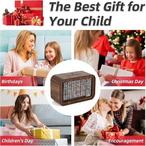 Image of Wooden Money Saving Box for Kids & Adults, Coin Box, Savings Box, Piggy Bank, Smart Money Box, Wooden Coin Box, Money Saver, Piggy Bank with Numbers, Target 100000 Rupees Savings Box