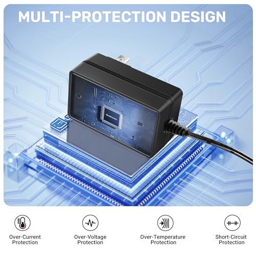 Image of ANPABO 12V Battery Charger for Ride On Toys, 1000mA Universal Adapter